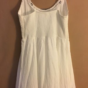 White crochet beach dress